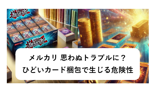 メルカリ、カード梱包、ひどい理由